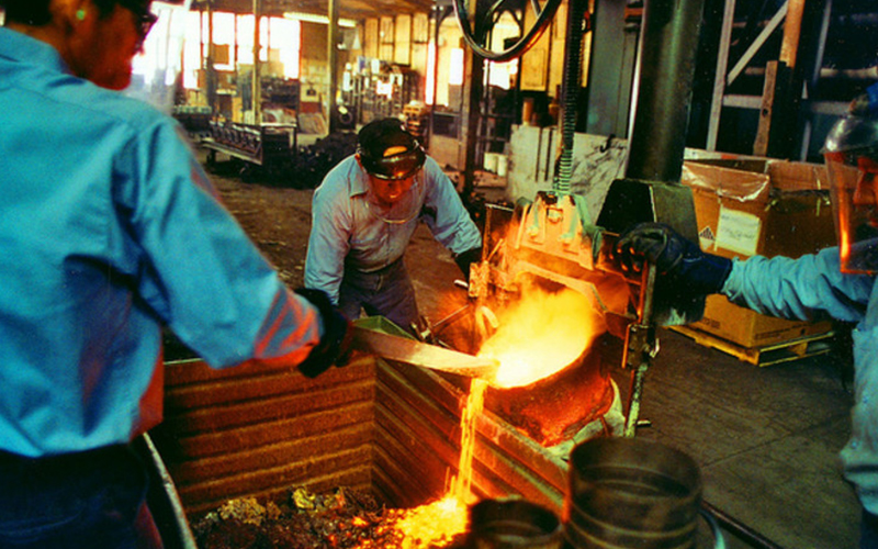 Workers in a warehouse